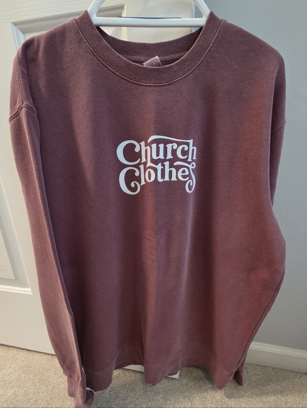 Women's Long-Sleeve Lecrae Church Clothes Sweatshirt - Mauve
